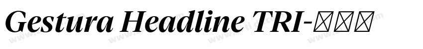Gestura Headline TRI字体转换 Gestura Headline TRI字体转换